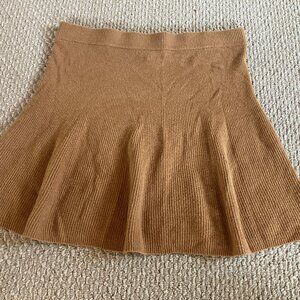 Gap CashSoft Rib Mini Sweater Skirt Holiday Brown Large
